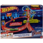 Resim HPC07 Hot Wheels Neon Yarışlar Çoklu Yarış Heyecanı Pist Seti 