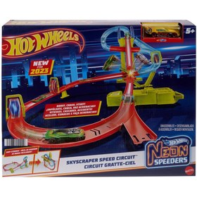 Resim HPC07 Hot Wheels Neon Yarışlar Çoklu Yarış Heyecanı Pist Seti 