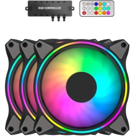 Resim Gamepower Air Turbine Silence 3x120mm A-rgb Fan Kit 3in1 Sessiz Kasa Fanı Kumanda+10xrgb Kontrolcü 