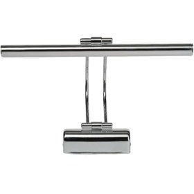 Resim Leaf Shop 35 cm Elektrikli 3200K Gün Işığı Enerji Tasarruflu Flüt LED Aplik Banyo Tablo Çalışma Masası Duvar Sanat Eseri Ayna Dekoratif ve Modern Aydınlatma Gümüş (Krom) Renk 