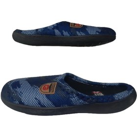 Resim Gezer Erkek Lacivert-Mavi-Siyah Desenli Ortopedik Taban Günlük Ev İçi Terlik GZEER202-302 