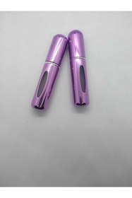Resim CUPPERA Mini Seyahat Parfüm Dolumlu Atomizer, Taşınabilir Parfüm Sprey Şişesi 5 ML (PARLAK MOR) 2 ADET 