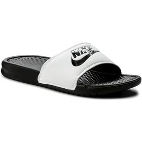 Resim Nike Benassi Jdı Spor Terlik 343880-100-100-100 Beyaz - Siyah 