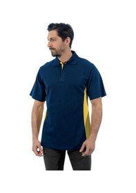 Resim Şensel, Polo Yaka Tişört, Lacivert-Sarı -136E2769- Tshirt 
