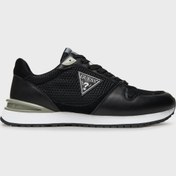 Resim Guess Island Logolu Deri File Detaylı Sneaker Ayakkabı FMTISLFAL12 Erkek AYAKKABI FMTISL FAL12 BLACK 
