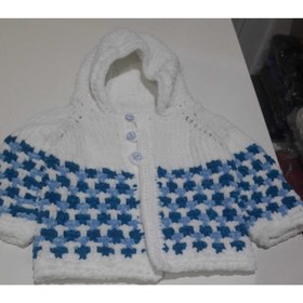 Resim El Emeği32 Kadife Kapişonlu Bebek Ceketi 05 