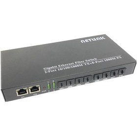 Resim Netlink NTL8SFP2G 8 SFP Port+2 RJ45 100/1000 Fiber Switch 