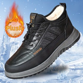 Resim 2025 Yeni Erkek Kış Fleece Astarlı Sıcak Kar Botları - Kayma Önleyici Düşük Toplu Rahat Ayakkabılar, Dayanıklı PVC Taban ve Soğuk Hava İş ve Günlük Kullanım İçin Nefes Alabilen Kumaş - Siyah, Kış Botları, Soğuk Hava Ayakkabıları, Şık Bot Tasarımı, Rahat Astar, Dış Mekan Ayakkabıları, Şık Ayakkabılar, Rahat Astar, Dış Mekan Tutkunları 