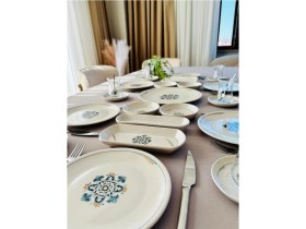 Resim Venüs Home Decoration Efsun Serisi 6 Kişilik 21 Parça Modern Kahvaltı Takımı 