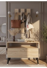 Resim Resital Portmanto Vestiyer - Gp7004-6 - Çam Silver Çam 