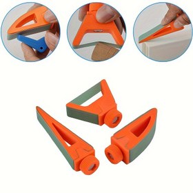 Resim 3'sü-1 Hobi Zımpara Alet Seti, Eğri Yüzeyler için Çok Amaçlı Zımpara Kağıdı Tutucu, Mini El Tutma Manuel Parlatma Kiti, 1000 Grit Zımpara Kağıdı ile Zımpara Kablo, 14+ Yaş için Uygun 