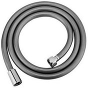 Resim Yapıtaşı Pvc Kopmaz Gri Örgülü Banyo Duş Spiral Hortumu 150CM 