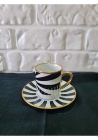 Resim Konyax 6 Kişilik Kahve Seti Çarkıfelek Çok Renkli 
