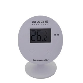 Resim S5 Kablosuz Dijital Oda Termostatı Yüksek Hassasiyetli Beyaz 