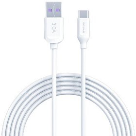 Resim Syrox C111 3.0A 18W 2 M USB-A - Type-C Şarj ve Data Kablosu Beyaz 