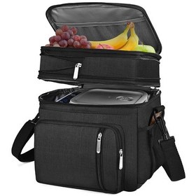 Resim Kadınlar Ve Erkekler İçin Yalıtımlı Öğle Yemeği Çantaları, Büyük Sızdırmaz Soğutucu Çanta Çok Renkli 