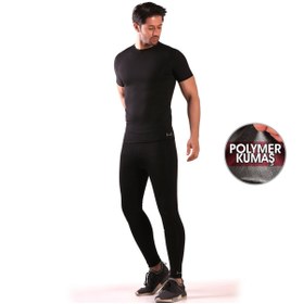 Resim FİT1BEDEN Terletici Zayıflatıcı Inceltici Sauna Erkek Büyük Bedenli Tayt Body Takım 