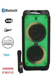 Resim JUNGLEE 72cm Büyük Boy Partybox Kablosuz Bluetooth Hoparlör Tekerlekli Speaker 40w 