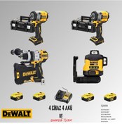 Resim Dewalt DCF922NT + DCF922NT + DCD1007NT + DCLE34031N 4 Adet 5 Amper Akü + Şarj Aleti Set 