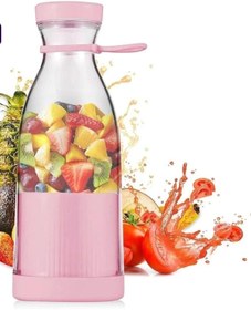 Resim Genel Markalar Taşınabilir Blender Şişe Smoothie, Shake Yapıcı, Mini Blender Usb Şarj Edilebilir, 350 Ml 