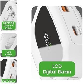 Resim 45w Super Fast 13.000 mAh Powerbank | Tüm cihazlar ile uyumludur (1, BEYAZ) 