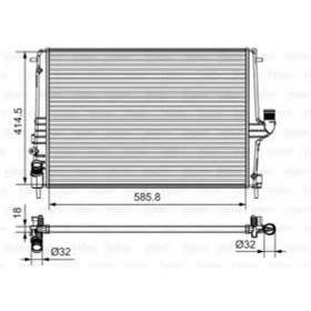 Resim VALEO 735635 Radyatör Duster 10- Logan 05- 1.5DCI Mek.Sanz. Ac - Al Pl Brz 