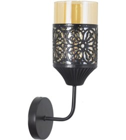 Resim Rustik Retro Modern Model Şık Siyah Aplik Papatya Model Balcam 