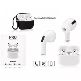 Resim Subzero SW28 PRO Bluetooth Kulaklık | Beyaz, Kablosuz, Kılıf Hediyeli TWS Kulaklık 