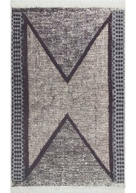 Resim Eko Halı Arya Ar 02 Grey Yıkanabilir Çift Taraflı Modern Desenli Dokuma Kilim - 80x150 