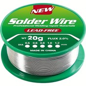 Resim Flux lehim, kurşunsuz rosin çekirdekli lehim teli, elektronik kurşunsuz lehim teli, Sn99.3-Cu0.7, tel çapı 0.6/0.8/1.0mm, %2.0 flux içeriği, tamir, elektrik kaynak ve DIY için 
