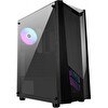 Resim MSI MAG SHIELD 110A USB 3.2 RGB Tempered Glass Siyah ATX Mid Tower Kasa 