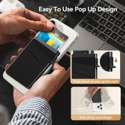 Resim Yan İtme Manyetik Erkek Kartlık, RFID Engelleme Özellikli iPhone Ultra İnce Otomatik Çıkartmalı Kartlık 