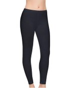 Resim Tutku Elit 2101 Modal Elastan Uzun Düz Bayan Tayt Siyah 