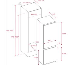 Resim Teka Rbf 73350 Fı Eu Ankastre Buzdolabı 