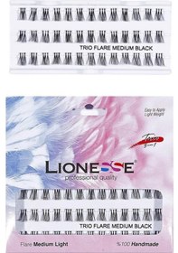 Resim Lionesse FL750 Trio 3 Boyutlu Tekli Takma Kirpik Medium Light 2'li 