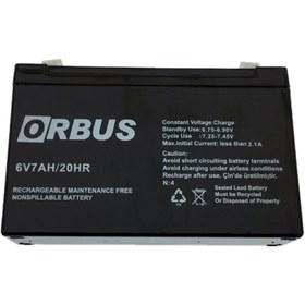 Resim ORBUS Akü 6v 7ah Orbüs ( 150 X 30 X 95 Mm ) 