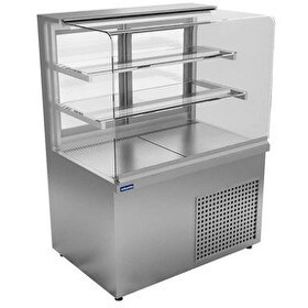 Resim Öztiryakiler Düz Camlı Soğuk Teşhir Dolabı240 LT100x70x135 CMETD -12c10 Model 