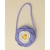 Resim El Yapımı Makrome Çanta Doğal ve Şık Tasarım Çiçek Kırmızı 