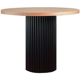 Resim Arya Yuvarlak Ahşap Bohem Masa 110x110 Siyah - Ahşap 