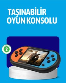 Resim Ceylan Adam Retro 520 Oyunlu Taşınabilir Konsol Hd Ekran Usb Şarjlı 