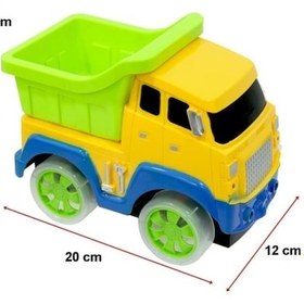 Resim Oyuncak Kamyon Sesli Işıklı Müzikli Pilli Çarp Dön Özellikli 