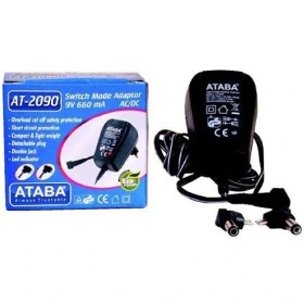 Resim Ataba At-2090 9V 660Mah Çift Jacklı Adaptör 