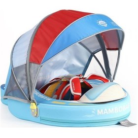 Resim Mambobaby Yüzme Simidi - Speedy Boat, Emniyetli, Gölgelikli Ve Ayak Destekli 