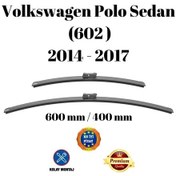 Resim Volkswagen Vw Polo Sedan 602 2014 2015 2016 2017 Uyumlu Ön Cam Silecek Süpürgesi Takımı 600/400mm Silbak 