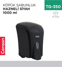 Resim Genel Markalar Köpük Sabunluk Hazneli Siyah 1000 ml (F6B) 