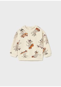 Resim Mayoral Erkek Bebek Sweatshirt 2417 Krem 