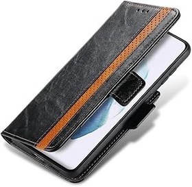 Resim EasyShow ASUS ROG Phone 7 için Kılıf, ASUS ROG Phone 7 Ekleme Deri Cüzdan Kılıf, Stand Fonksiyonlu Deri Kılıf ASUS ROG Phone 7 için - Siyah 