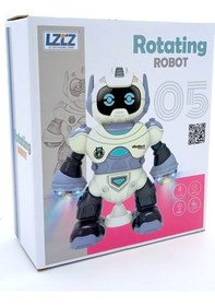 Resim Pilli Işıklı Ve Renkli Robot - Mavi Su Dünyası 