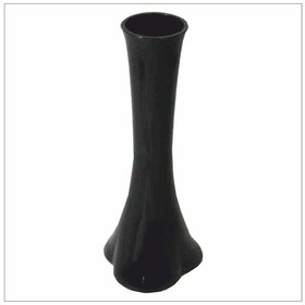 Resim 60 Cm Uzun Siyah Fil Ayağı Cam Vazo 