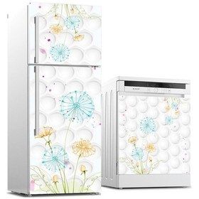 Resim Buzdolabı Ve Bulaşık Makinası Beyaz Eşya Sticker Kaplama Beyaz Çi (498531259) 